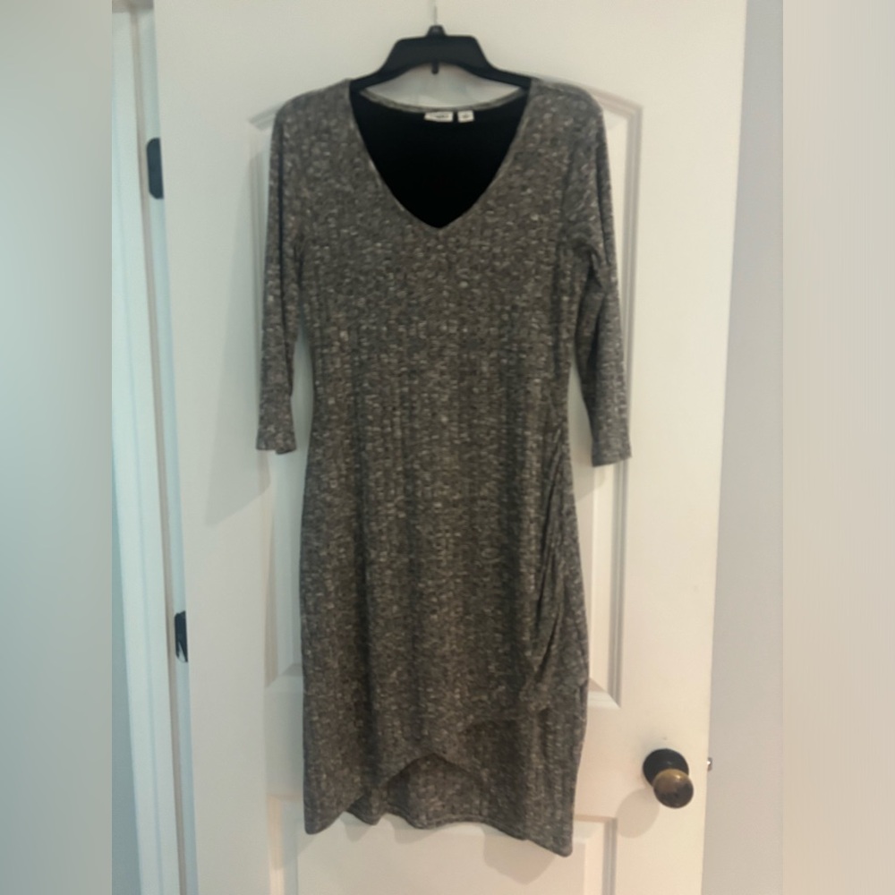 Form fitting gray dress